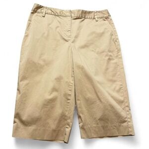 Vintage 90s Talbots Petites High Rise Chino Bermuda Shorts, Women's Size 8